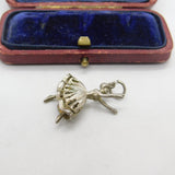 Sterling Silver Dancing Ballerina Charm Pendant Vintage c1970