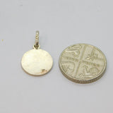 Sterling Silver St Christopher Travel Charm Pendant Vintage c1970s