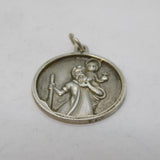 Georg Jensen Sterling Silver St Christopher Travel Pendant Vintage c1970s