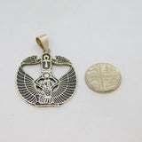 Sterling Silver Egyptian Style Ankh Pendant Vintage c1970