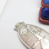 Norwegian Silver Plated Souvenir Map Spoon Antique c1920 Art Deco