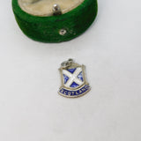 Sterling Silver Enamel Scotland Charm Pendant Vintage c1970