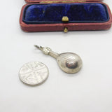 Sterling Silver Banjo Guitar Musical Charm Pendant Vintage c1970
