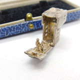 Sterling Silver Openable Church on a Wedding Day Charm Pendant Vintage c1970