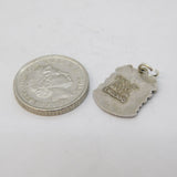 Sterling Silver Enamel Inverness Charm Pendant Vintage c1970s