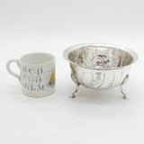 Irish George III Sterling Silver Paw Foot Floral Bowl Antique 1761 Dublin