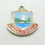 Sterling Silver & Enamel 'Norfolk Broads' Charm Vintage c1960