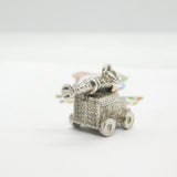 Sterling Silver Cannon On Stand Charm Vintage c1960
