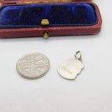 Sterling Silver and Coloured Enamel Travel Shield 'London' Charm Vintage c1970