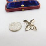 Sterling Silver Little Flower Charm Pendant Vintage c1970