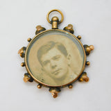 Edwardian 9ct Rose Gold Floral Pattern Locket Pendant Antique c1910
