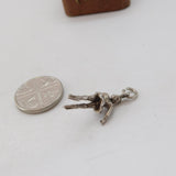 Sterling Silver Ballerina Charm Pendant Vintage c1970
