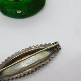 Victorian Gold & Sterling Silver Sweetheart Brooch Antique 1891 Birmingham