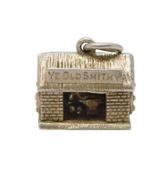 Sterling Silver Blacksmiths Shop Charm Pendant Vintage c1970s