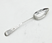 Exeter George III Sterling Silver Bright Cut Tablespoon Antique 1784 Provincial