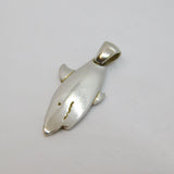 Sterling Silver Shark Fish Form Studio Style Pendant Modern c2000s