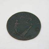 King George III Irish Half Penny Hibernia Coin Fair Condition Antique 1769