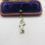 Sterling Silver St Christopher Charm Pendant Vintage c1970