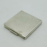 Sterling Silver & Enamel Regency Scene Makeup Compact Antique 1924 Birmingham