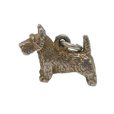 Sterling Silver Westie Terrier Dog Charm Pendant Vintage c1970s