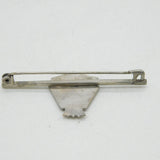 WWII Sterling Silver & Enamel HMS Raleigh Naval Sweetheart Brooch Antique