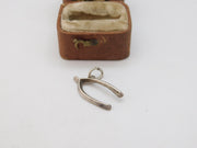 Sterling Silver Good Luck Wishbone Charm Pendant Vintage c1970