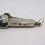 Victorian Sterling Silver Cigar Cutter Fob Antique 1893 London