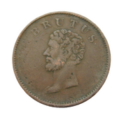 19th Century Copper Brutus Walthamstow Copper Company Token Coin Antique