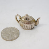 Sterling Silver Teapot Charm Pendant Vintage c1970