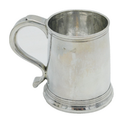 George I Britannia Silver Pint Tankard Mug Antique 1717 London