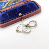 Sterling Silver Wedding & Engagement Rings Charm Pendant Vintage c1970