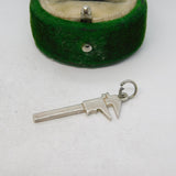 Sterling Silver Mechanics Wrench Charm Pendant Vintage c1970