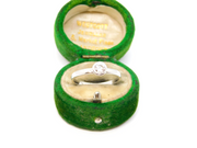 Sterling Silver Round CZ Set Solitaire Engagement Ring Vintage c1970 Size N