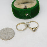 Sterling Silver Wedding & Engagement Ring Charm Pendant Vintage c1970