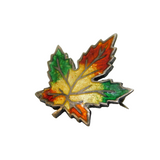 Canadian Sterling Silver & Enamel National Provinces Brooch Antique c1920s