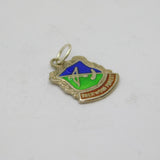 Sterling Silver Sherwood Forest Shield Travel Souvenir Charm Vintage c1970s