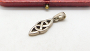 Sterling Silver Celtic Symbol Charm Pendant Vintage c1970