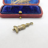 Victorian Base Metal Cornish Pixie Charm or Pendant Antique c1900