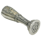19th Century French .950 Standard Silver Monogram Desk Seal Antique c1860