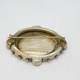 Victorian Sterling Silver Swallow Pattern Sweetheart Brooch Antique c1880's