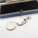 Sterling Silver Venetian Gondolier Charm Pendant Vintage c1970