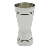 Bonzer Silver Plated Double-Ended Shot Measure Jigger Antique c1930s Art Deco
