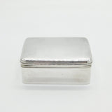 George IV Sterling Silver Table Snuff Box Antique 1821 London