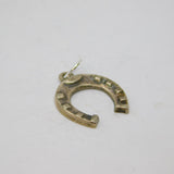 Sterling Silver Lucky Horseshoe Charm Pendant Vintage c1970
