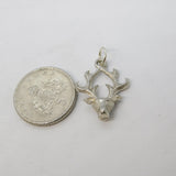 Sterling Silver Stag Deer Charm Pendant Vintage c1970