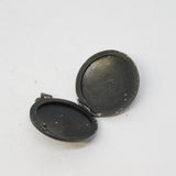 Japanese Sterling Silver & Niello Enamel Souvenir Locket Vintage c1950