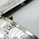 Edwardian Sterling Silver 'Souvenir of Midsummer Nights Dream' Vesta Case 1905