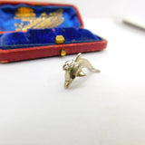 Sterling Silver Dolphin Charm Pendant Vintage c1970