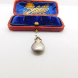 Sterling Silver Maracas Charm Pendant Vintage c1970
