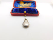 Sterling Silver Maracas Charm Pendant Vintage c1970